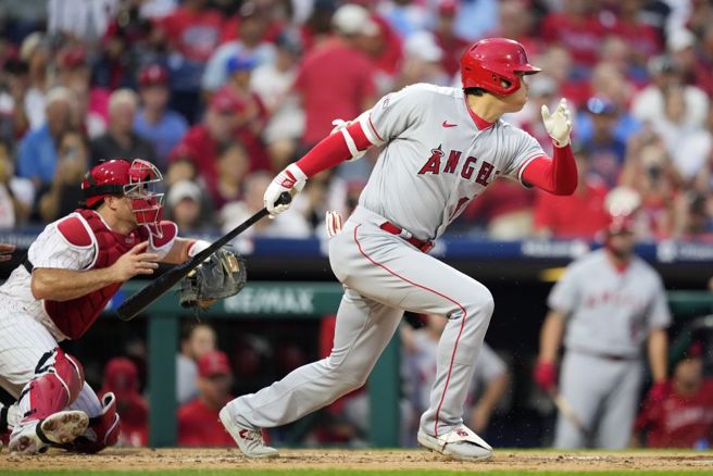 大谷翔平擅長投快速球，也很會打快速球。（美聯社資料照）