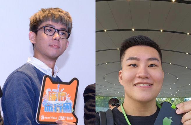 人气YouTuber阿滴（左）转发Joeman（右）的道歉影片。（图／Joeman Instagram、中时资料照）