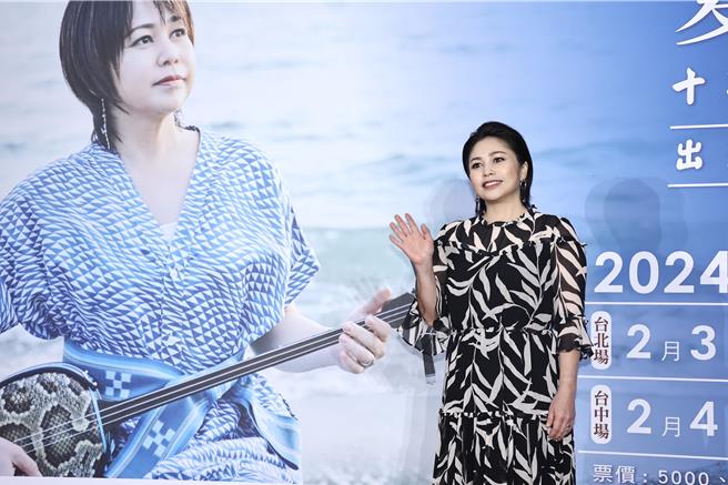 夏川里美以1首〈淚光閃閃〉紅遍亞洲，特別在台灣累積不少粉絲。（羅永明攝）