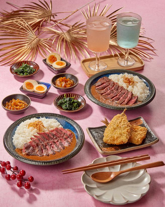 微风台北车站新高轩双人牛排餐，特价1111元。（微风提供）