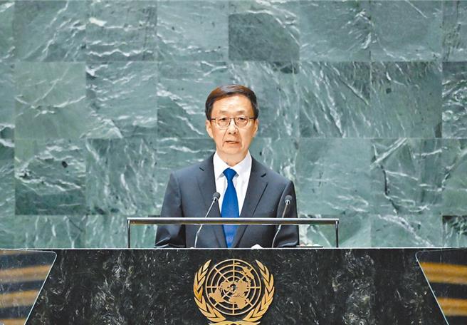 大陸國家副主席韓正8日出席新加坡第六屆創新經濟論壇開幕式時表示，近期中美重要高層的接觸，提升國際社會對兩國關係改善正面預期。（新華社）