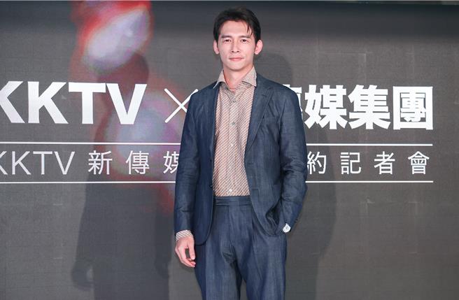 温昇豪出席新戲發布會。（陳俊吉攝）