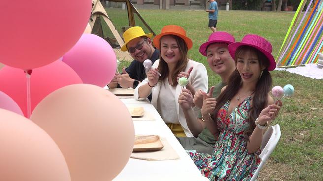 充滿多巴胺的風格辦桌。（圖片來源：記者 賴君欣 攝）
