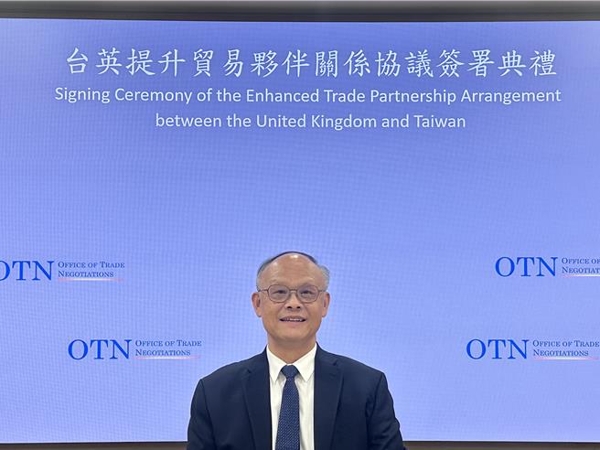 行政院政委、經貿辦總談判代表鄧振中。（黃婉婷攝）