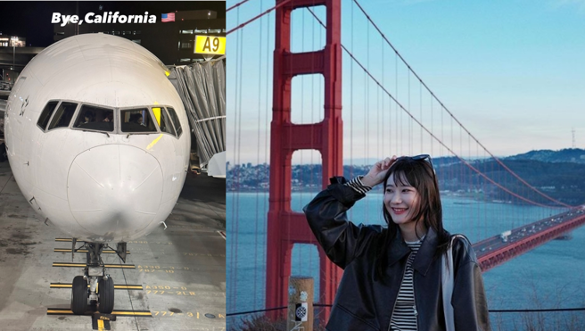 愛莉莎莎赴美探親。（圖／愛莉莎莎 IG）