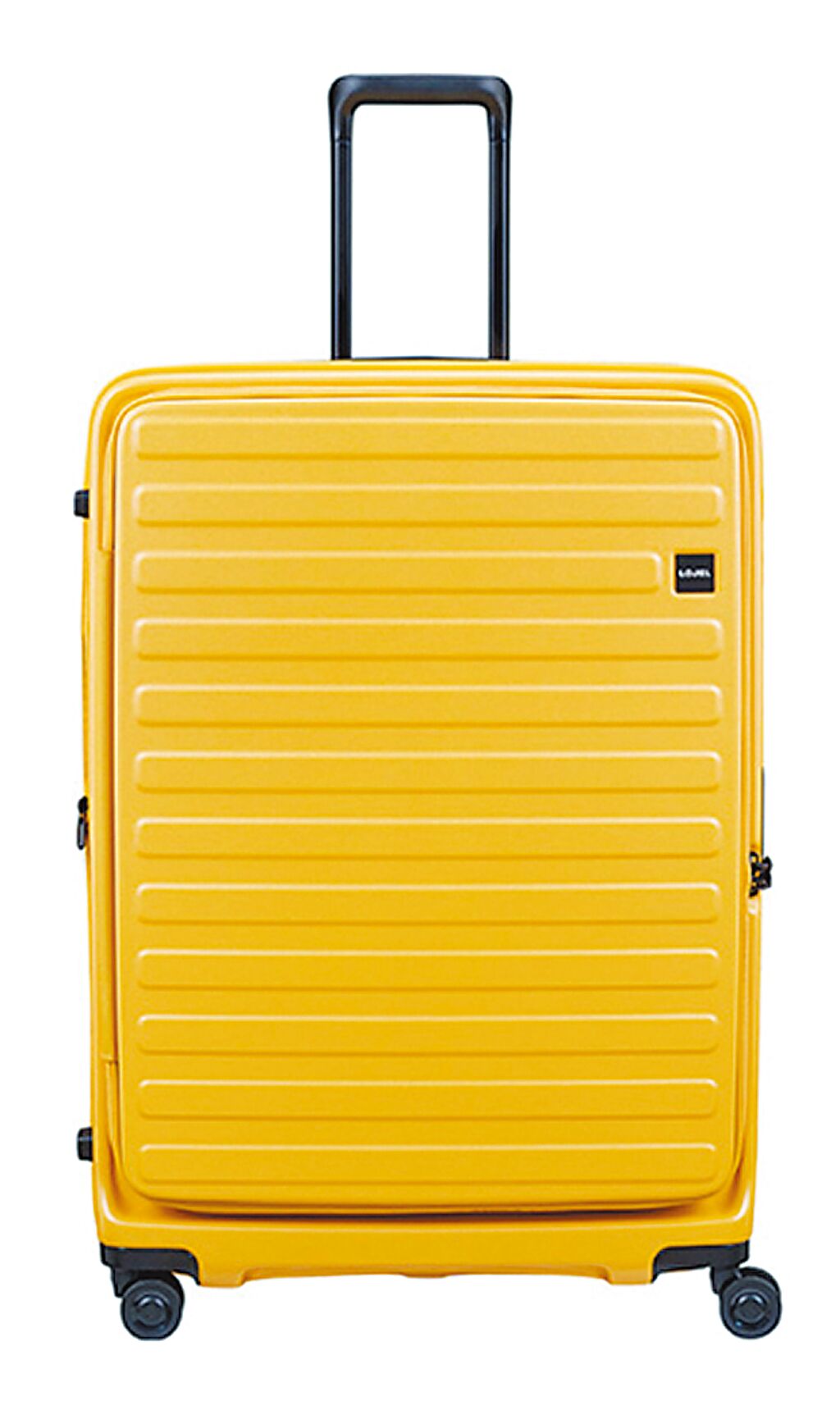SOGO復興館LOJEL CUBO前開擴充箱30吋＋行李箱套30吋，價值1萬4180元、優惠價1萬980元，限30組。（SOGO提供）