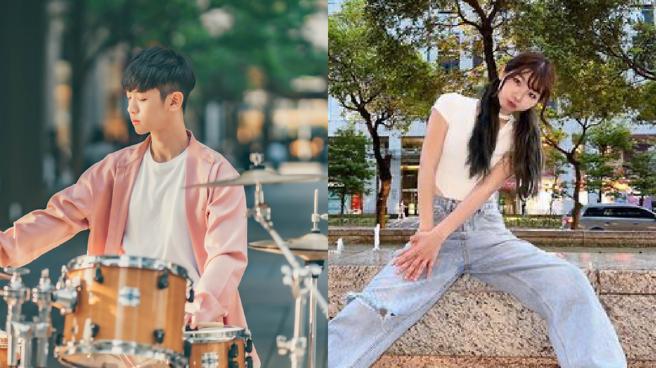 爵士鼓兄妹檔哥哥李科穎，19歲時獲「街頭小鼓王」稱號。（圖片來源：李科穎KE臉書/臺中市政府文化局提供）