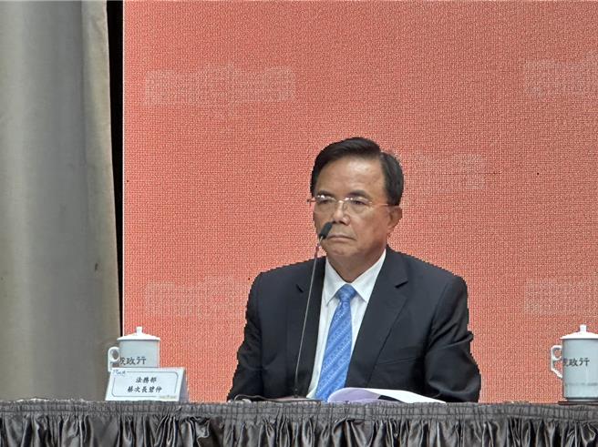 法务部长蔡碧仲。（黄婉婷摄）