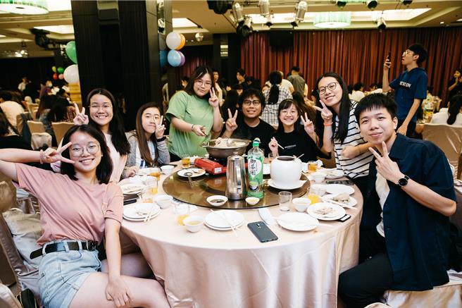 銘傳大學宴請僑陸生晚宴。（郭吉銓攝）
