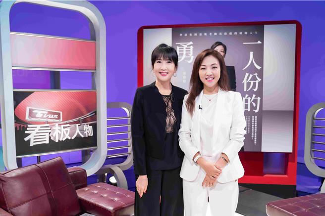 「公關鐵娘子」岳啟儒日前登上《TVBS看板人物》接受主持人方念華專訪。（TVBS提供）