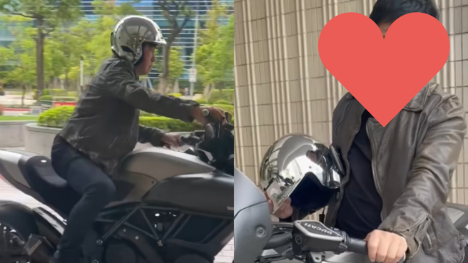 胡瓜分享重机影片，意外曝光惊人健身成果。（图／翻摄自胡瓜脸书）