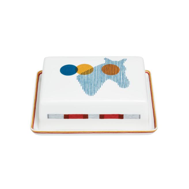 爱马仕 Saut Hermes跳跃的爱马仕餐瓷系列奶油碟，1万6850元。（爱马仕提供／古明弘台北传真）