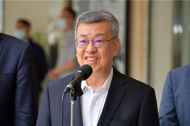 行政院长陈建仁10日视察「用好房 做好事 租金补贴暨社会住宅包租代管房东客交流」活动。（行政院提供／杨亚璇台北传真）