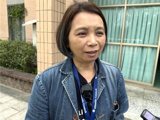 協助接待「大西洋理事會」參訪團的張桂芬表示，他們此行來訪的目的是希望能更進一步的認識台灣。(于家麒攝)