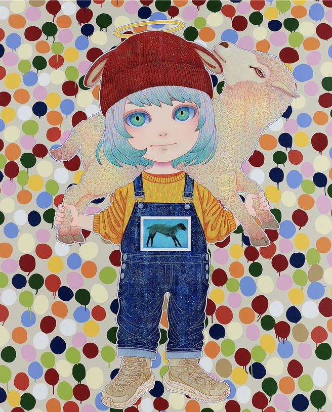 山田航平受普普藝術影響，將文化符碼不斷地再現與再創造。（也趣畫廊提供／李怡芸台北傳真）