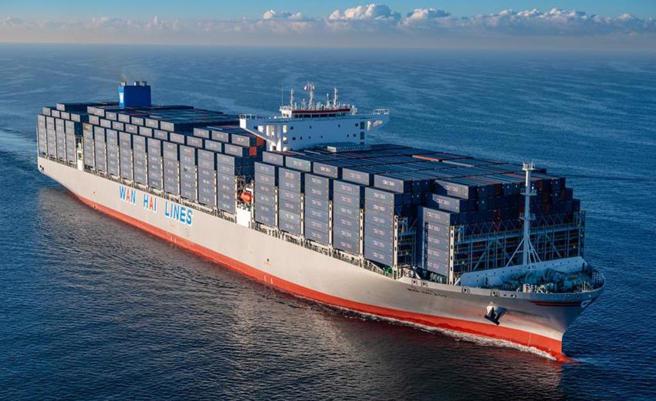 万海累计前三季合併营收为750.76亿元。图／万海航运提供