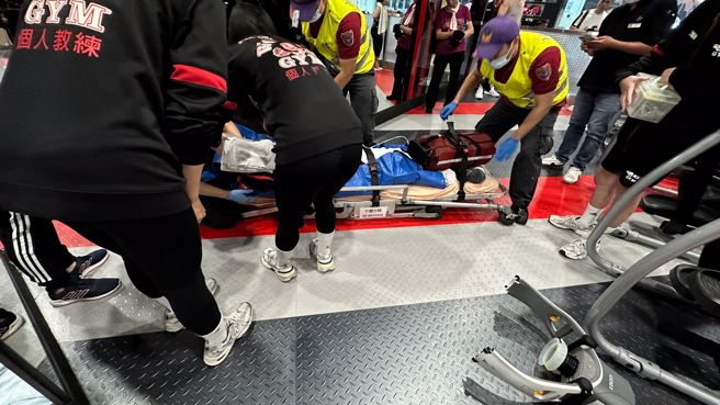 所幸健身房人員都會CPR，男子送醫後已恢復生命跡象。（雷尼授權使用）