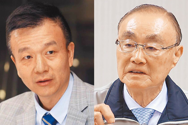 备役少将于北辰（左）近日因陆配问题杠上冯世宽（右）。（合成图，中时资料照）