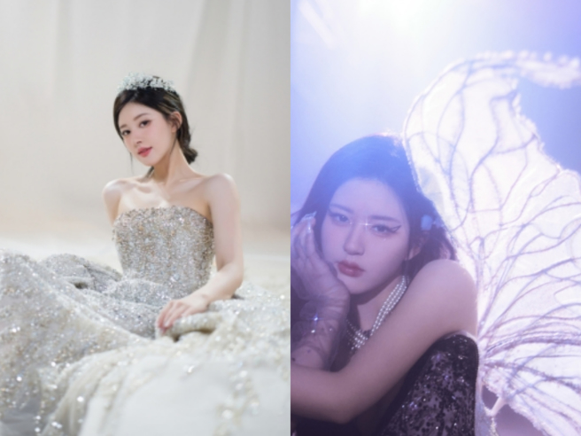 赵露思25岁生日见面会，为给粉丝惊喜，连换6套不同造型。（翻摄自赵露思工作室 微博）