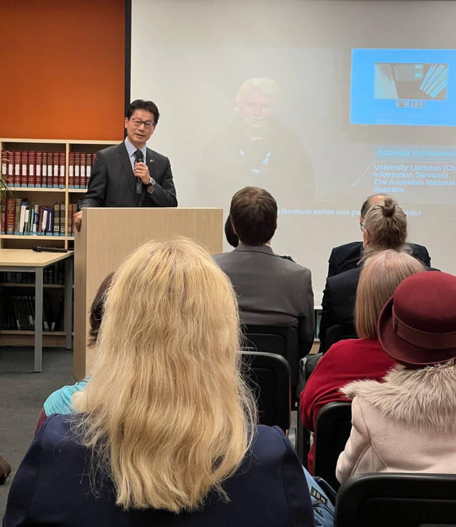 李宪章大使致词。（爱沙尼亚代表处提供）