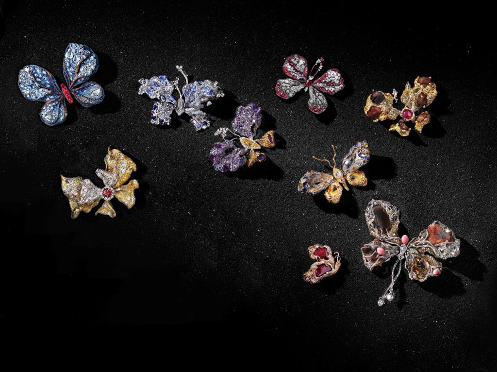 19年來，CINDY CHAO僅有10只年度蝴蝶珠寶作品問世，見證著藝術家不斷蛻變、超越自我的創作歷程。 （CINDY CHAO提供）