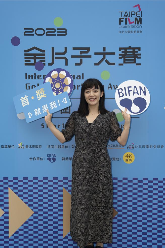 《愿悲伤不再与你同在》女主角日本演员田中美晴出席影展开幕。（影委会提供）