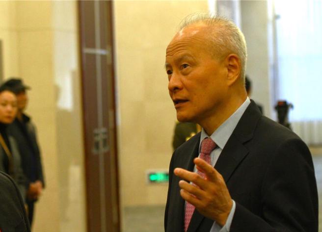 前中國駐美大使崔天凱認為美國小院高牆政策終究行不通，反更讓他想到坐井觀天這句成語。（中時資料照／吳泓勳攝）