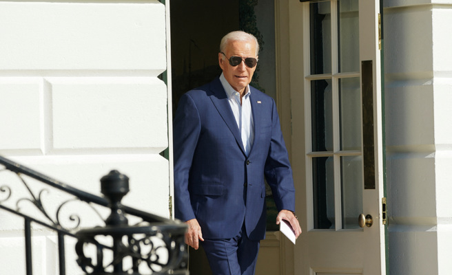 美國總統拜登今和卡達國王塔米姆談論加薩事態發展，以及「正在緊急採取的行動」，以確保人質能獲釋。（圖／路透社）
