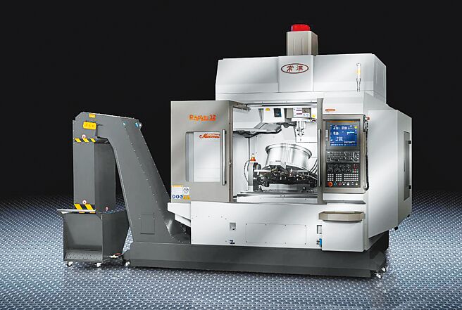常銘實業最新推出的輪圈CNC銑床專用機種。圖／業者提供