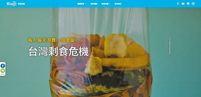 TVBS长期关注与民眾生活紧密的相关议题，近期推出「剩食危机」新闻专区，唤起民眾对「惜食概念」的重视。 （TVBS提供）