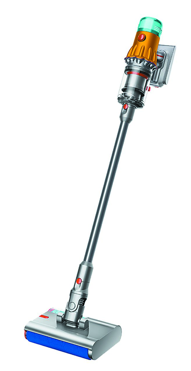 SOGO復興館dyson V12s Detect Slim Submarine乾溼全能洗地吸塵器，特價2萬3888元，限20組，贈專用收納架＋洗地滾筒、享品牌滿1萬元贈1000元、贈SOGO商品券1000元。（SOGO提供）