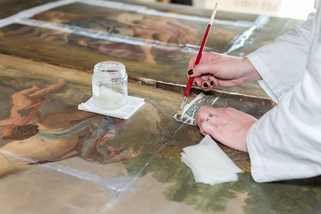 18世纪画家雷诺兹的画作《红衣主教蒲福之死》近日被修復，意外在背景处发现一个遭封印230年的「恶魔」。(示意图/达志影像)