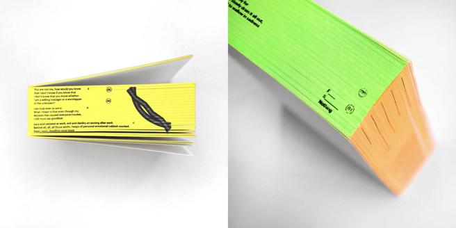 聂永真在比利时进修时，觉得自己「臺湾来的不能输」，用最擅长的书籍设计并实际印刷成品交出课堂作业，获得老师与同学的激赏。（图片来源：高雄市青年局提供）