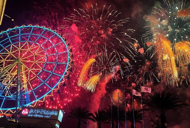 2024義大世界跨年煙火秀14日公布煙火模擬動畫（圖片來源：義大世界提供）
