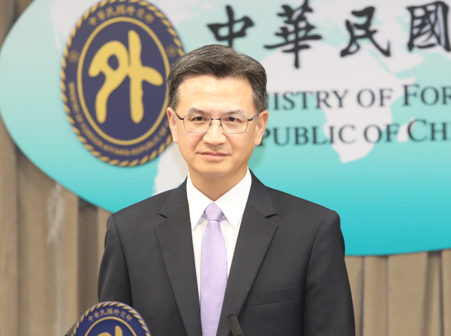 外交部发言人刘永健。 （郑任南摄）