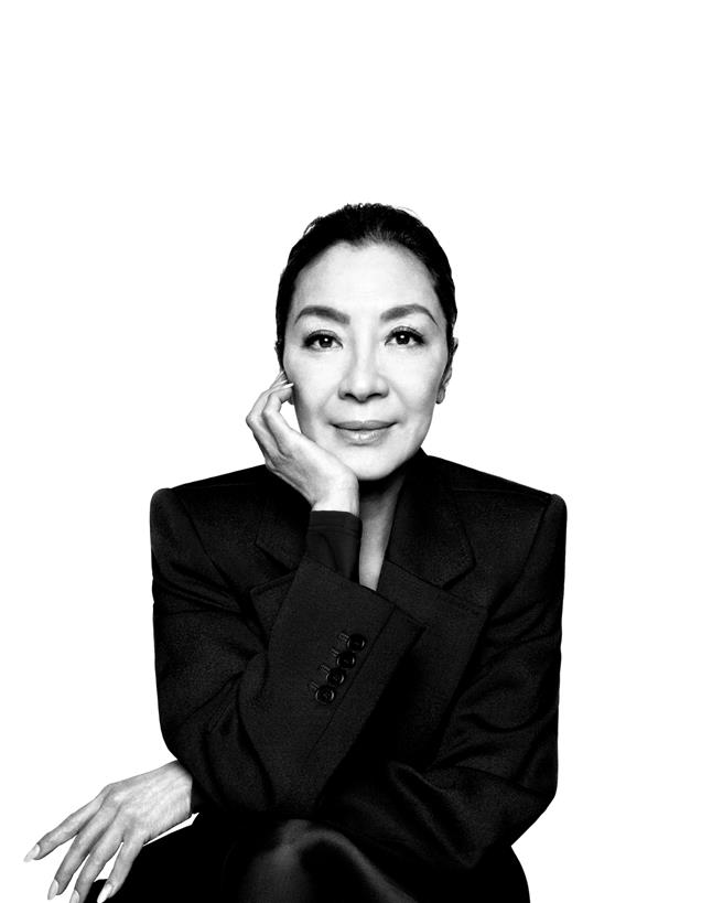 女星楊紫瓊不僅成為第一位獲頒奧斯卡影后的亞洲女星，亦是Blanciaga首位亞裔品牌大使。（Balenciaga提供／黃唯淯台北傳真）