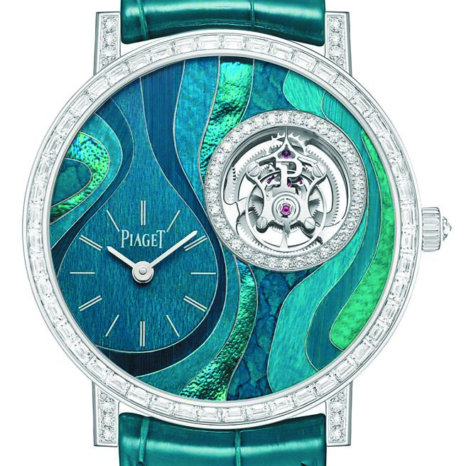 伯爵Altiplano Metiersd’Art-Undulata珠寶表拿下最佳工藝表獎。（GPHG提供）