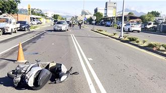 台東男騎士變換車道 汽車猛撞害噴飛10公尺慘死