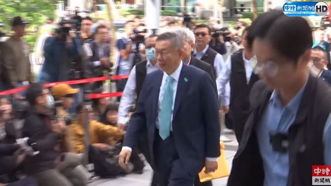 柯文哲到场。(取自直播)