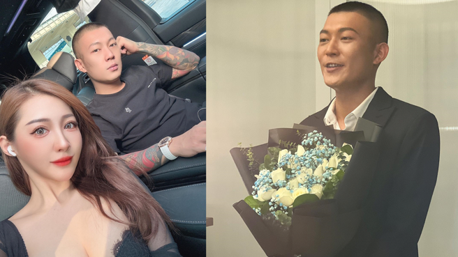 网红凤梨女友欧菈与交往3年。（图／凤梨 FB）