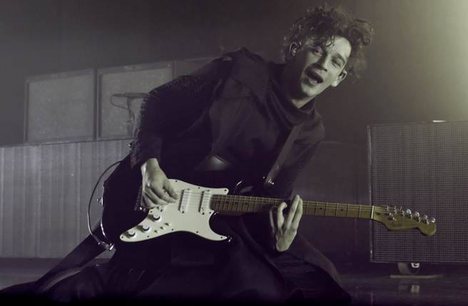 The 1975乐团主唱马修希利。（图／shutterstock）