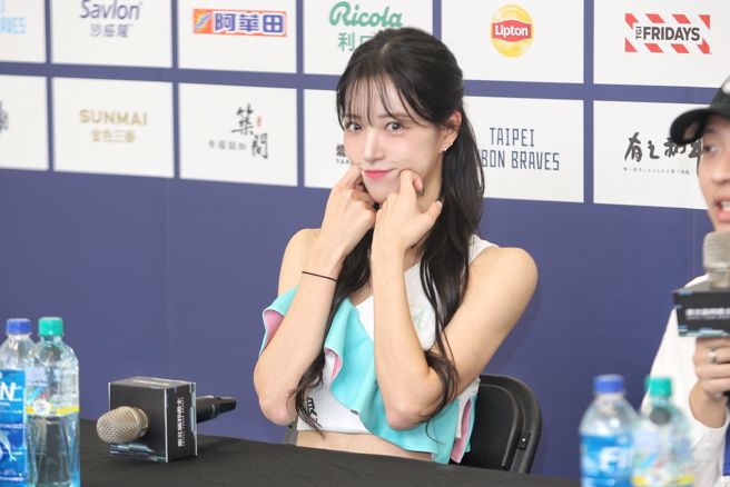 韓國「釜山女神」李晧禎加入Fubon Angels。（杜宜諳攝）