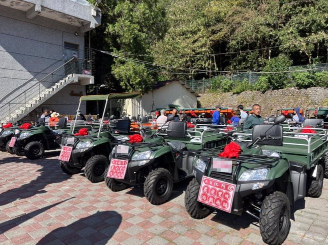 38部搬运车对原乡部落农作搬运助益不少。（图片来源：高雄市农业局提供）