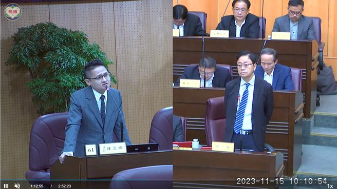 议员陈韦晔也直指去年苏贞昌、郑文灿宣布台积电落脚龙潭是很粗糙的做法。(蔡依珍摄)