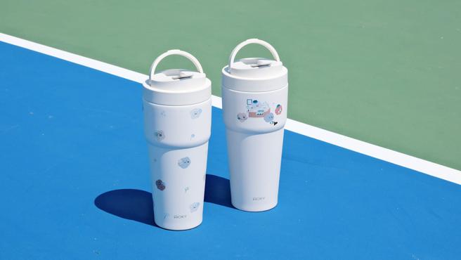 WOKY x 方坊 Square Studio 联名浑圆杯770ml，独家涂层能装多种饮料，双层不銹钢真空技术能保温保冰。（WOKY提供／古明弘台北传真）