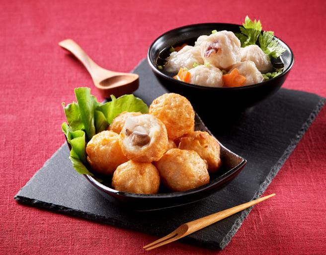 海鲜食材制作成美味的炸物及汤品（图片来源：高雄市观光局提供）