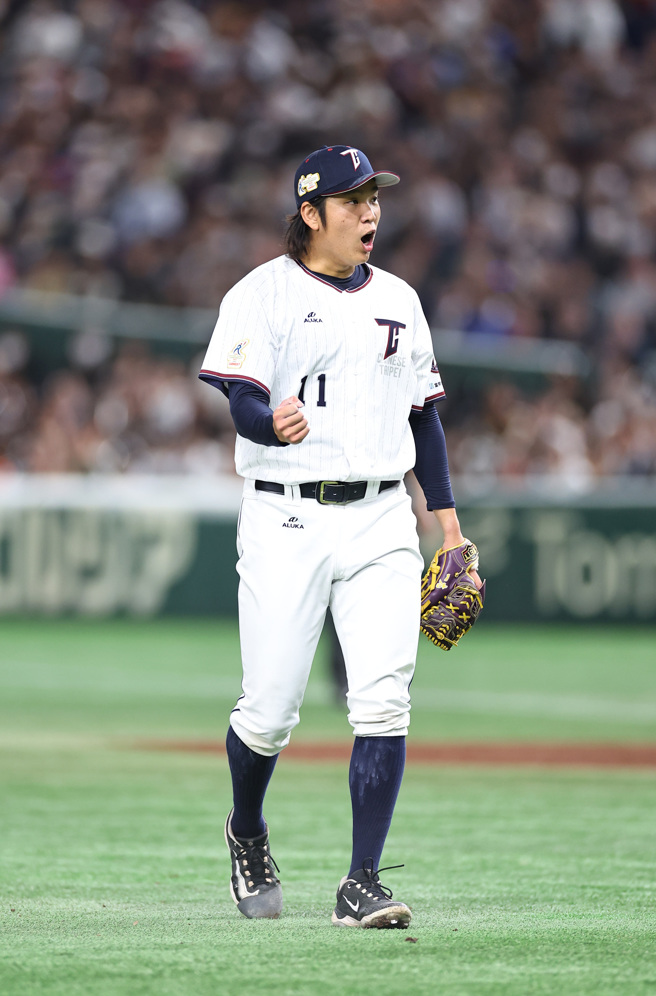 亞冠賽中華隊先發投手古林睿煬。（中職提供）