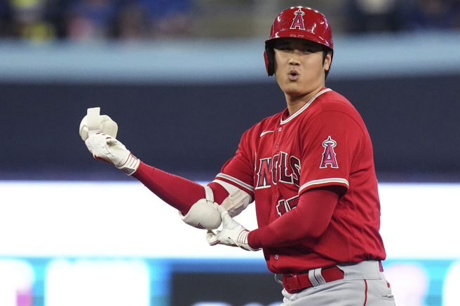 大谷翔平夺下2023年美联MVP。（美联社资料照）