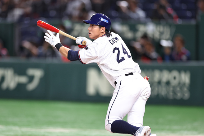 对战日本两度上垒的陈杰宪改打第三棒。（资料照／中职提供）