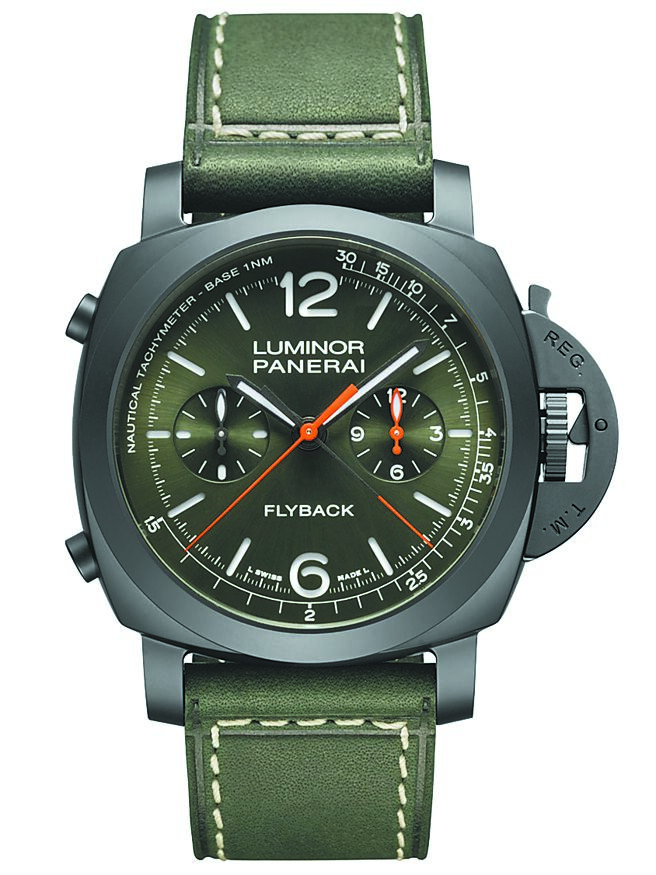 沛纳海Luminor Chrono（PAM01498）腕表，抢先店上独卖。（Panerai提供）